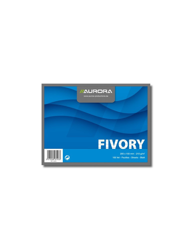 FICHES 150X200 BLANC LIGNÉ 210G/M²