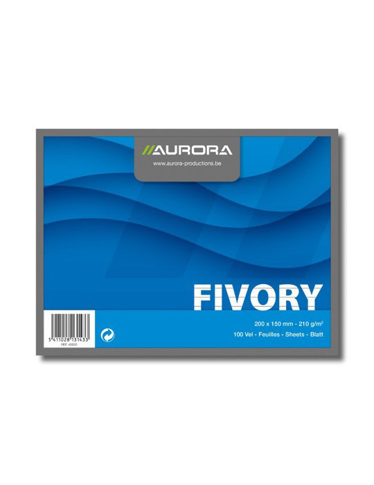 FICHES 150X200 BLANC LIGNÉ 210G/M²