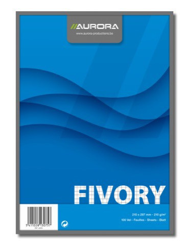 FIVORY, FICHES A4 BLANC Q5X5 205G/M², FICHES SANS BOIS BLANC