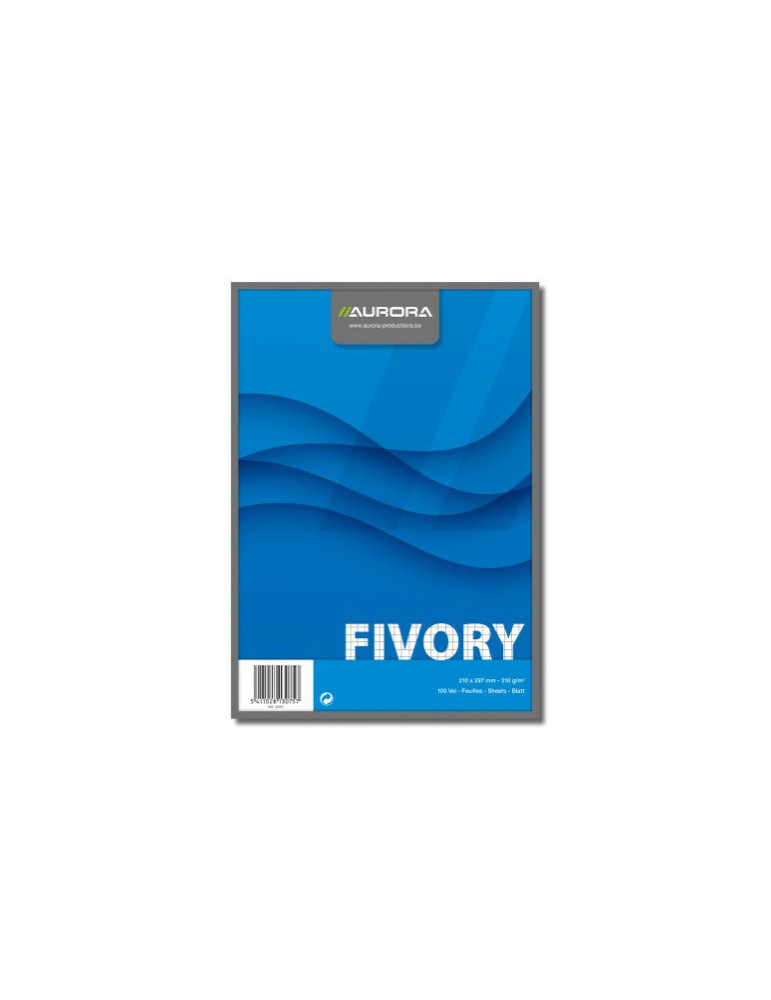 FIVORY, FICHES A4 BLANC Q5X5 205G/M², FICHES SANS BOIS BLANC