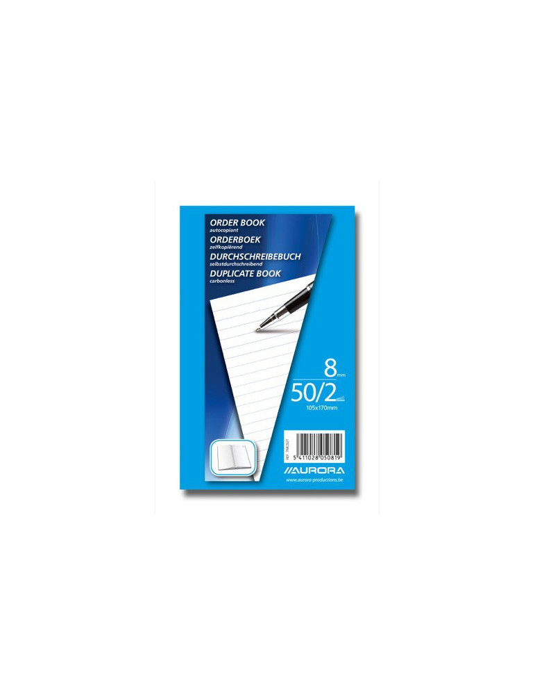 CARNET AUTOCOP.17X10,5 50/2 LIGNÉ