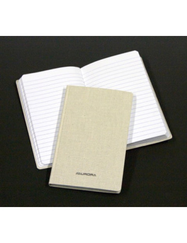 CARNET TOILE GRISE 192P LIGNÉ