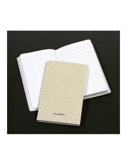 CARNET TOILE GRISE 192P LIGNÉ