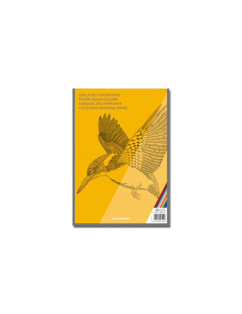 BLOC DESSIN COULEUR 120G/M² A4 20FL