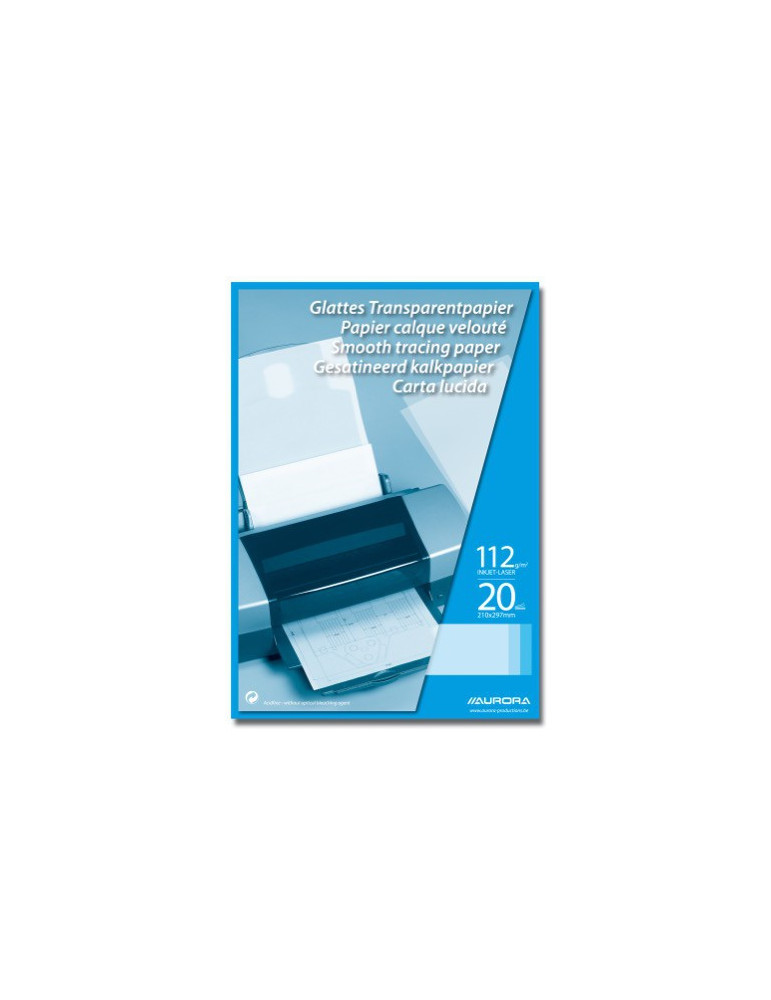 BLOC CALQUES A4 20FLLS INKJET&LASER