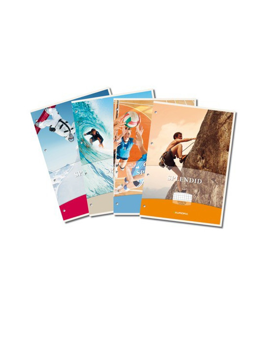 BLOC DE COURS A4 100F.Q5X5+M 4TR.