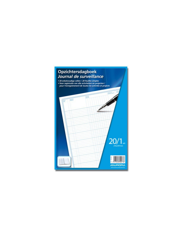 JOURNAL DE SURVEILLANCE, papier sans bois, Français / Néerlandais, A4,
