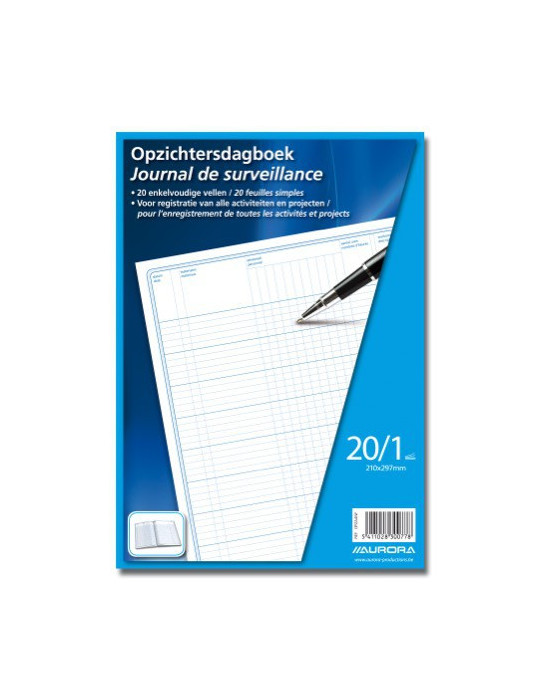 JOURNAL DE SURVEILLANCE, papier sans bois, Français / Néerlandais, A4,