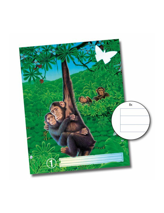 CAHIER RECYCL NR1 36FLS 8PORTÉES