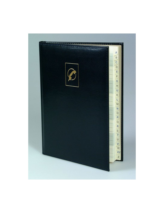 BUROPHONE, papier chamois, répertoire, couverture bleue Coverpel, 90g/