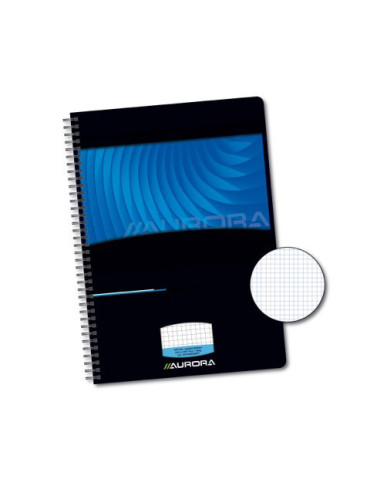 NOTEBOOKS COUVERTURE PP IMPRIMÉ, papier sans bois extra blanc, quad.5m