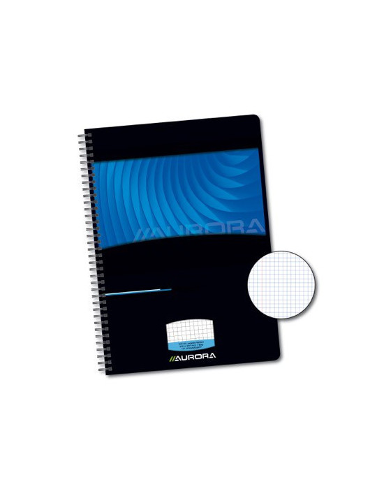 NOTEBOOKS COUVERTURE PP IMPRIMÉ, papier sans bois extra blanc, quad.5m