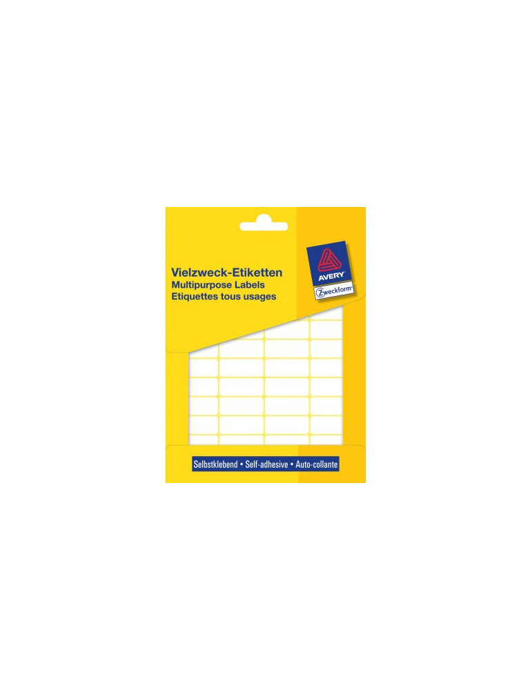 Etiquettes tous usages, blanches 29x18mm boîte 960 pcs