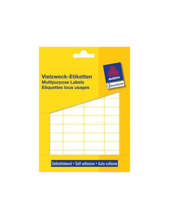 Etiquettes tous usages, blanches 29x18mm boîte 960 pcs