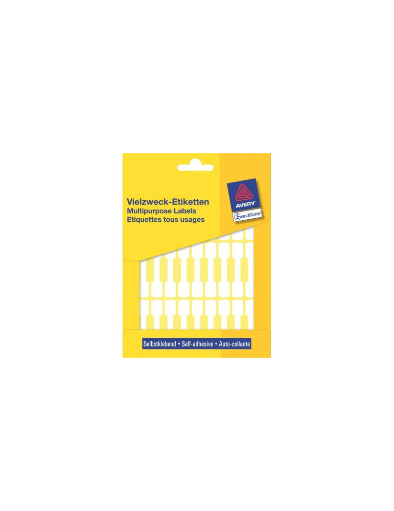 Etiquettes tous usages, blanches 54x11mm boîte 924 pcs