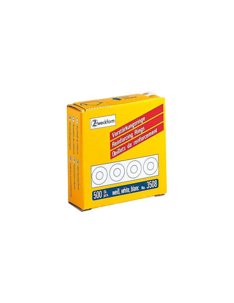 Versterkingsringen Zweckform wit, doorsnee 13mm, 500st.