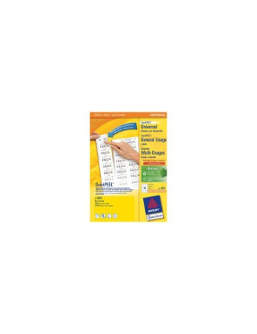 *Etiket Avery ILK 64x50mm wit doos 100 vel 15 et. per vel