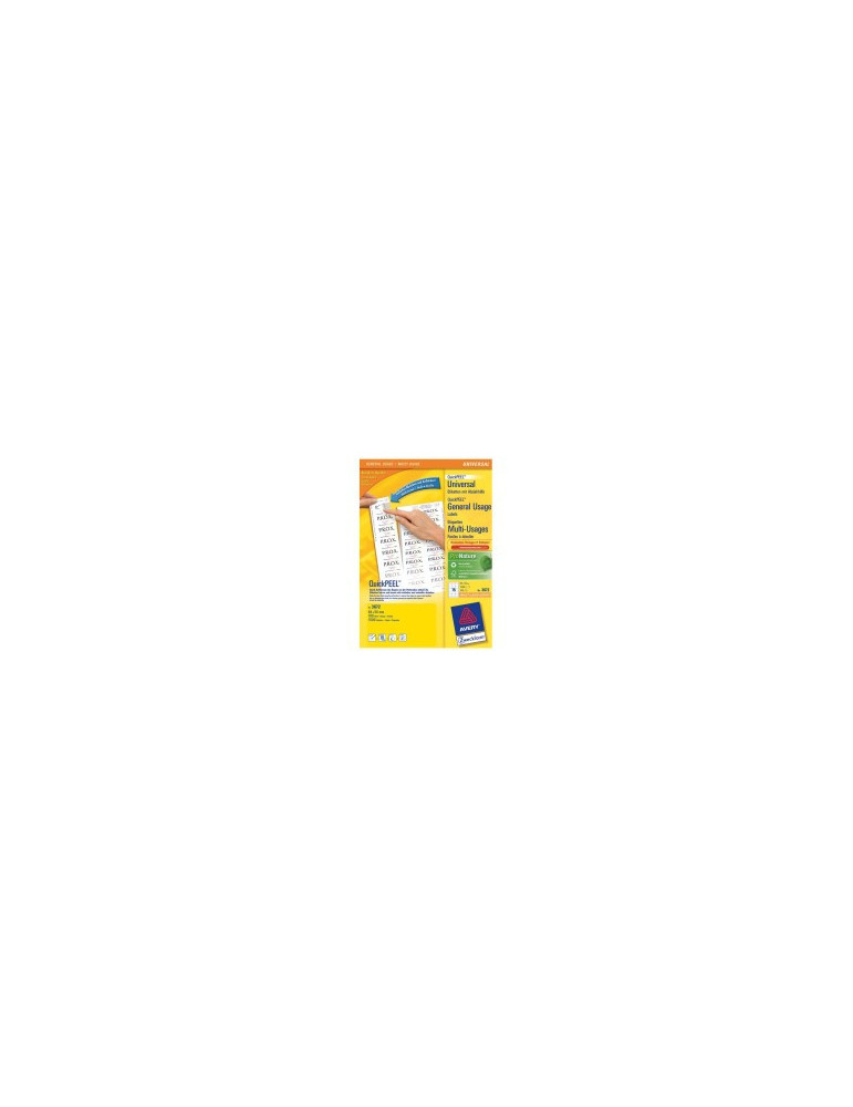 *Etiket Avery ILK 64x50mm wit doos 100 vel 15 et. per vel