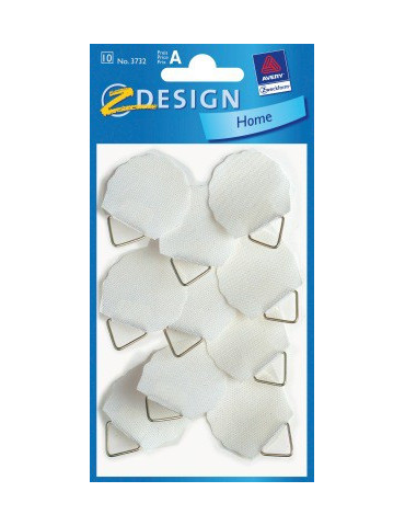 Schilderijhanger Z-design Home 30mm wit pakje a 8st.