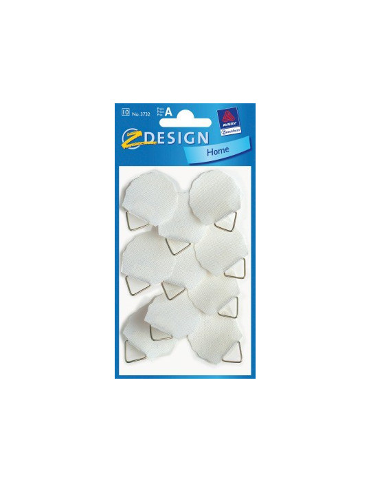 Pendentifs de peinture Z-design Home 30mm blanc 8 pces