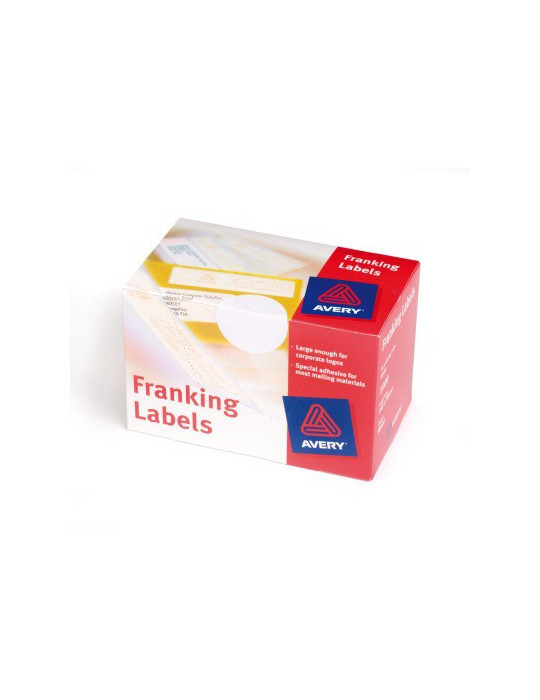 Frankeeretiket Avery 140x38mm wit doos 500 vel, 2 et. per vel