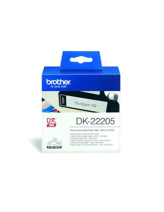 DK-22205 Rol 62mmx30,4m PAPIER WIT