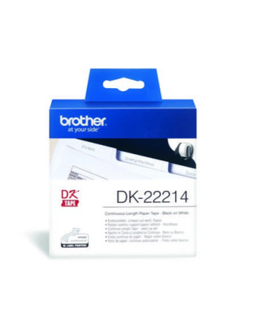 DK-22214 Rol 12mmx30,4m PAPIER WIT