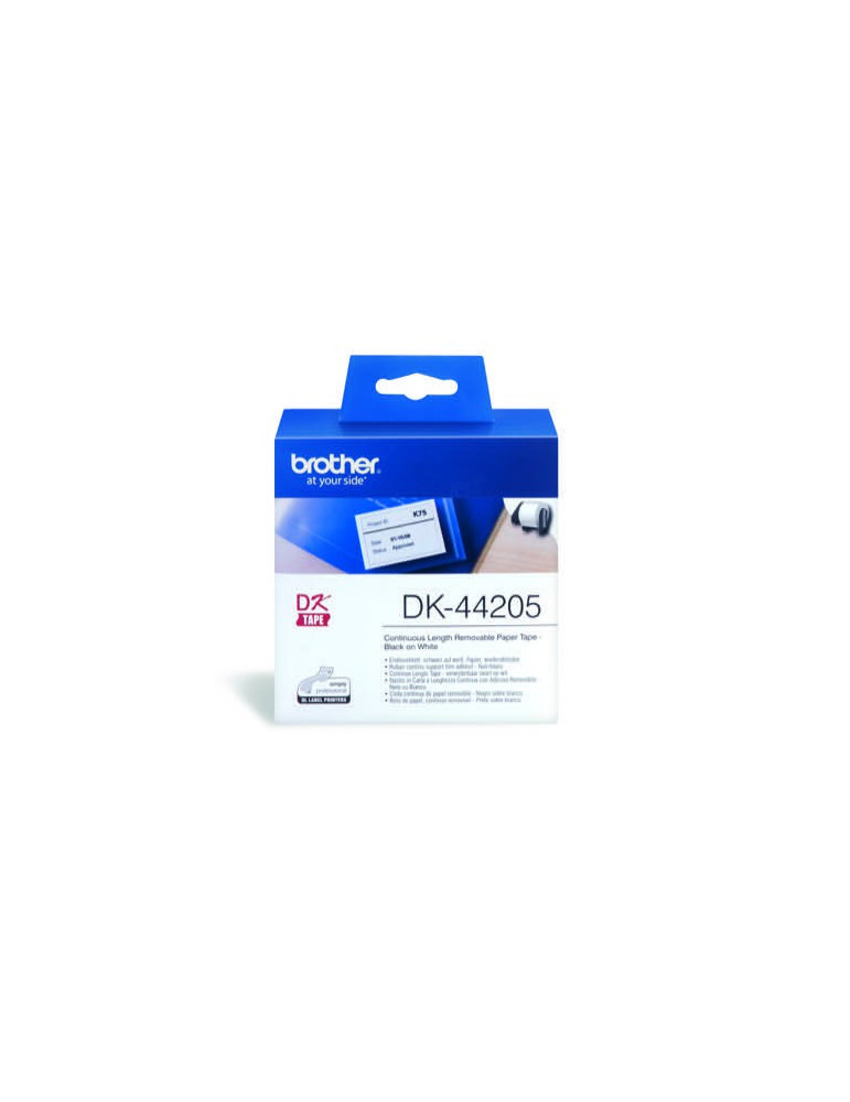 ETIKET NON/PERM 62mm WIT 30,4m