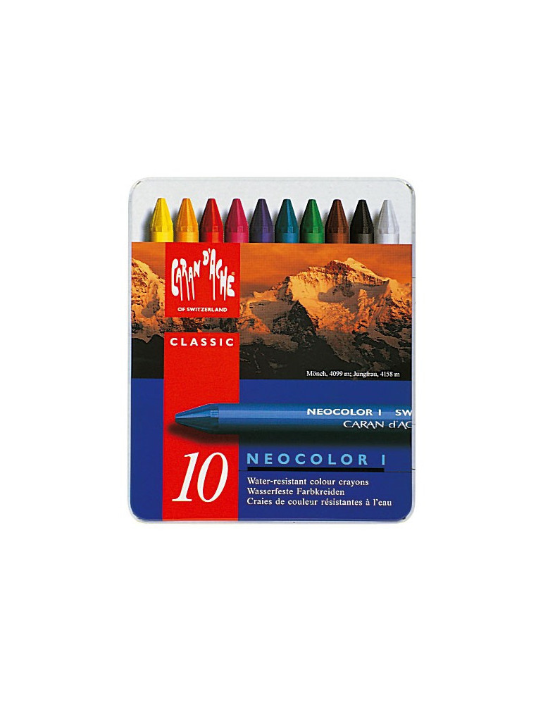 NEOCOLOR I BTE MÉTAL 10 COUL