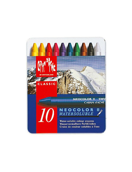 NEOCOLOR II BTE MÉTAL 10 COUL