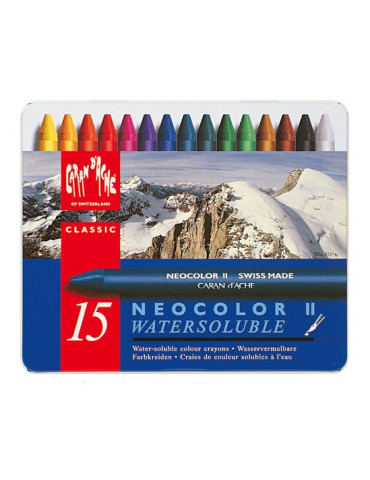 NEOCOLOR II BTE MÉTAL 15 COUL £