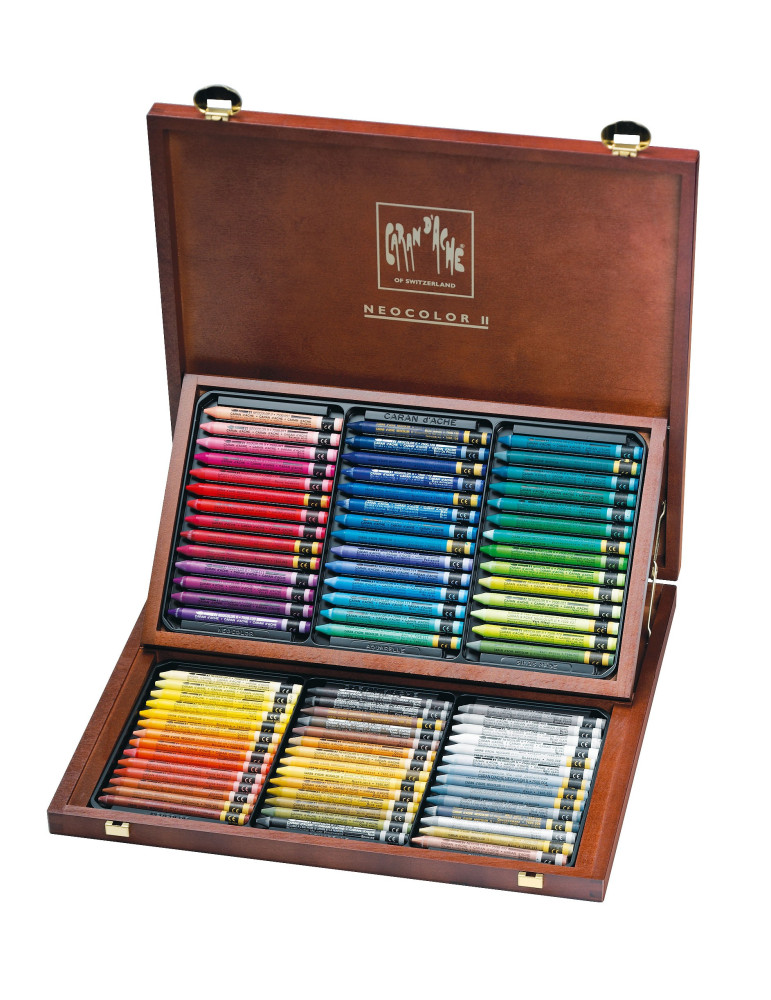 NEOCOLOR II HOUTEN KOFFER 84 KLEUREN