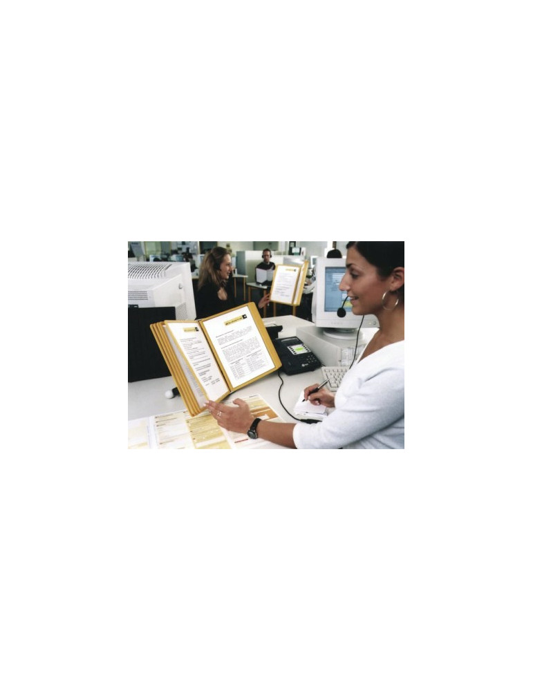 PLAQUE POCHET.SHERPA A4 JAUNE