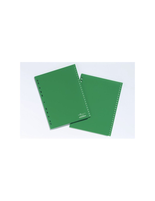 INTERCALAIRES A4 onglet 1-52 vert