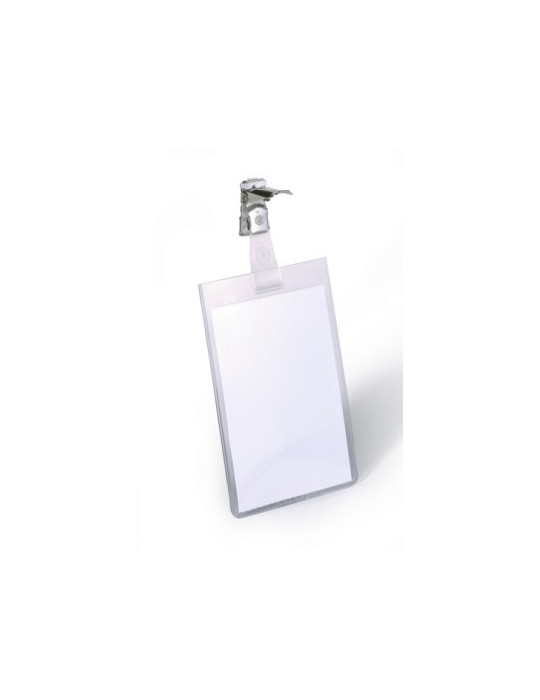 BADGE MET CLIP 60X90mm /25