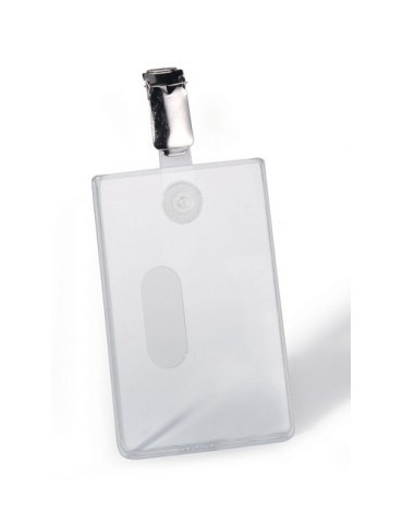 PORTE BADGES+PINCE VERTIC./25