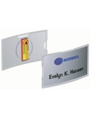 PORTE BADGES CONVEXE A AIMANT/25