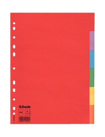 Esselte Economy intercalaire carton A4 6onglets