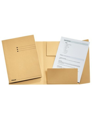 Esselte farde à 3 rabats manille 275gr A4 chamois (50)