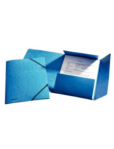 Esselte Rainbow farde à 3 rabats carton avec bande élastique 240x318mm