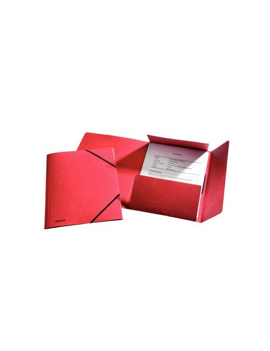 Esselte Rainbow farde à 3 rabats carton avec bande élastique 240x318mm