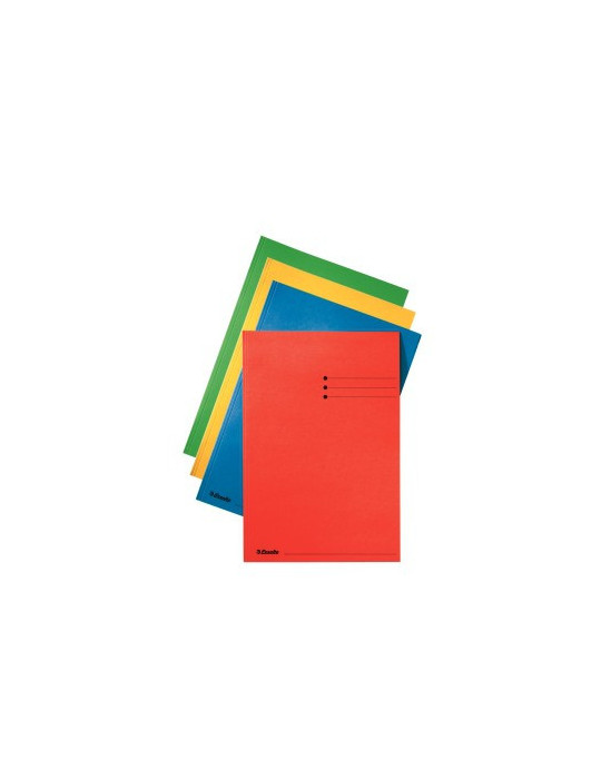 Esselte chemise avec impression en carton 180g folio bleu (100)