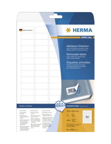 ÉTIQU. AMOVIBLES A4 25 35,6x16,9