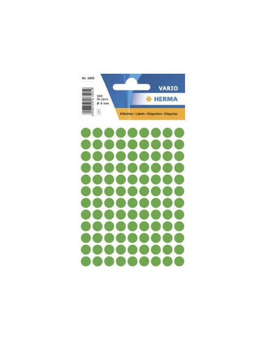VARIO ÉTIQUETTES VERTES Ø8