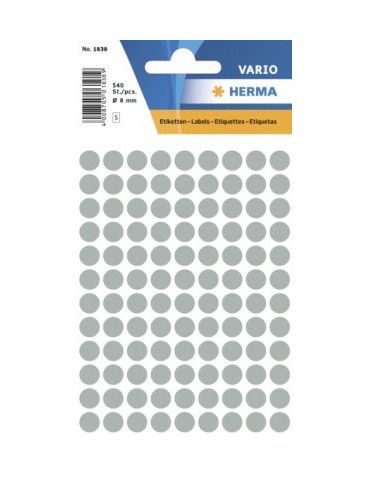 VARIO ÉTIQUETTES GRISES Ø8
