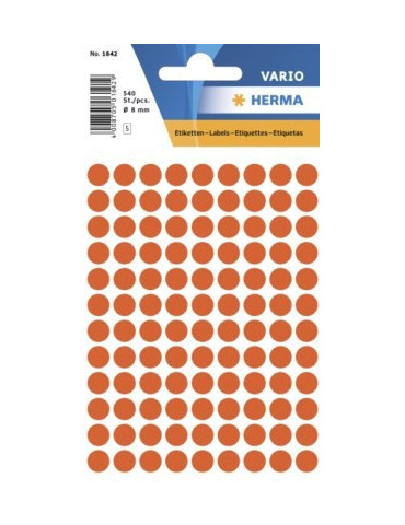 VARIO ÉTIQUETTES ROUGES Ø8
