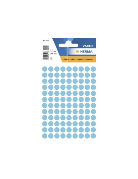 VARIO ÉTIQUETTES BLEUES Ø8