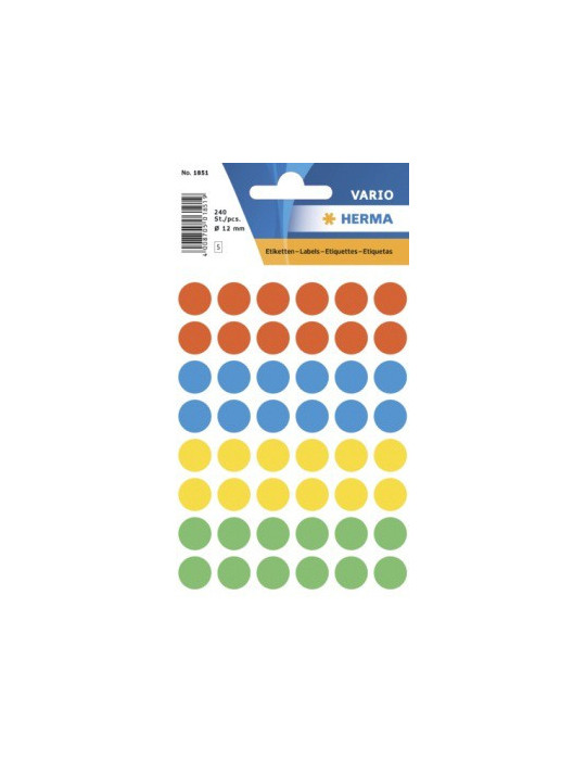 VARIO ÉTIQUETTES COULEURS Ø12