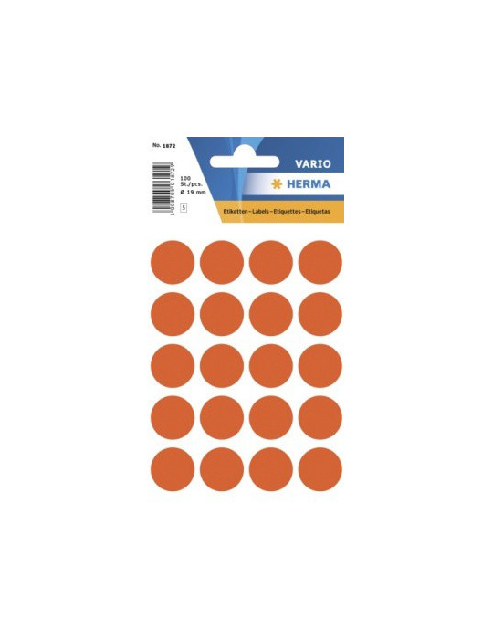 VARIO ÉTIQUETTES ROUGES Ø19
