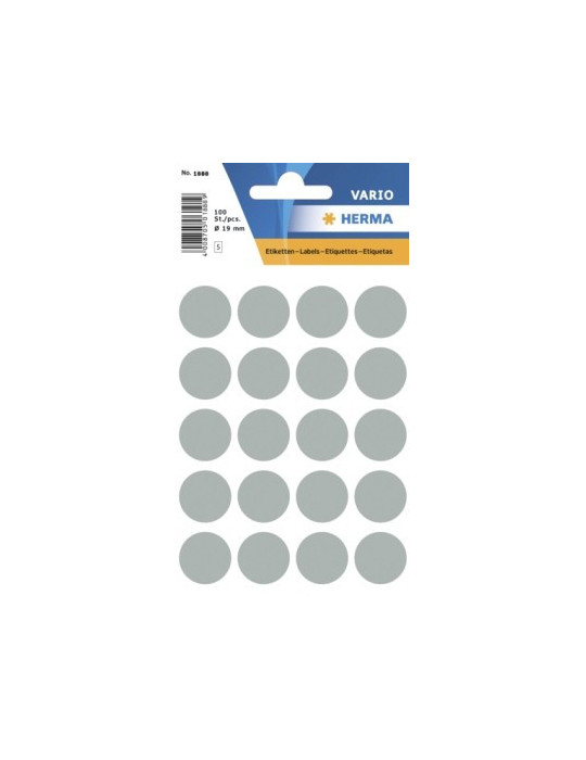 VARIO ÉTIQUETTES GRISES Ø19